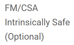 FMCSA Intrinsically Safe (Optional)